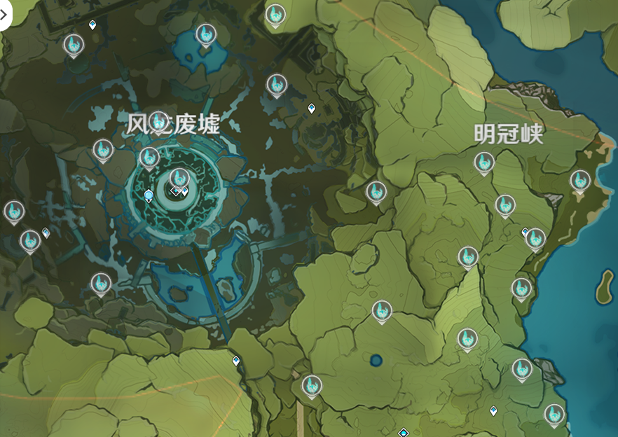 原神风神瞳位置早期探索揭秘