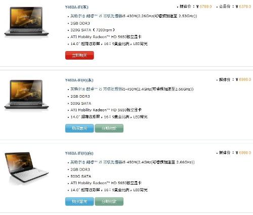 联想Y460笔记本最早报价及其市场影响力分析
